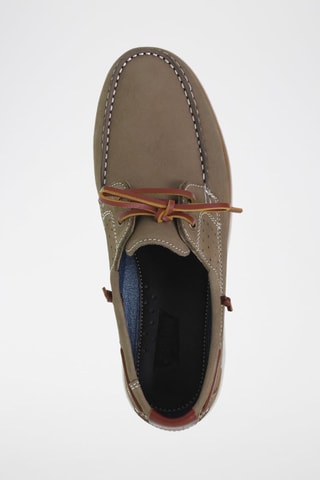 Chaussures bateau en cuir  Blusandal - Marron