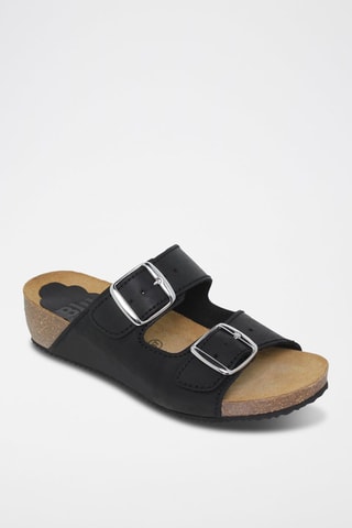 Mules en cuir  Blusandal - Noir