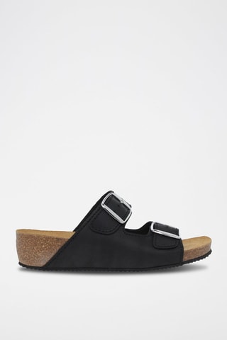 Mules en cuir  Blusandal - Noir