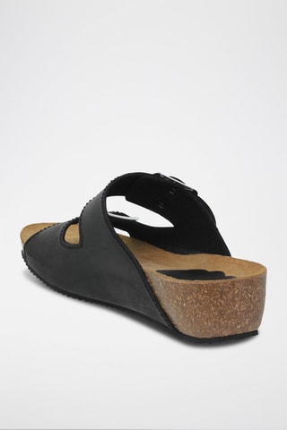 Mules en cuir  Blusandal - Noir