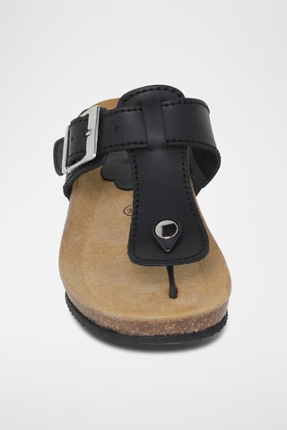 Mules en cuir  Blusandal - Noir