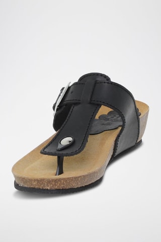 Mules en cuir  Blusandal - Noir