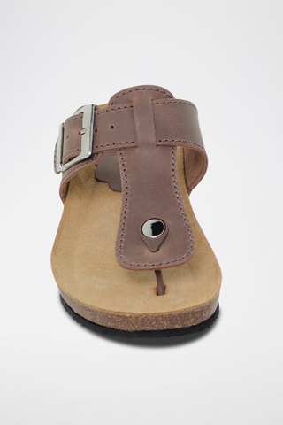 Mules en cuir  Blusandal - Taupe