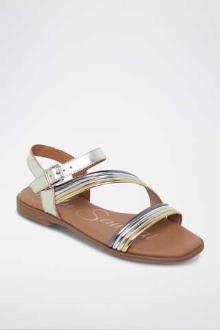 Sandales en cuir  Blusandal - Doré et argenté