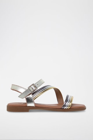 Sandales en cuir  Blusandal - Doré et argenté