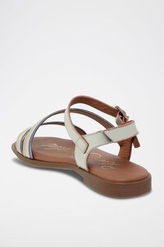 Sandales en cuir  Blusandal - Doré et argenté