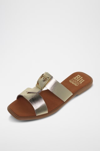 Ciabatte in pelle - Dorato