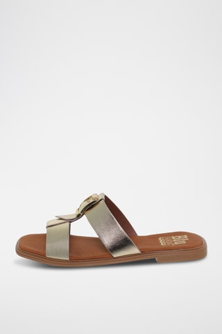 Ciabatte in pelle - Dorato
