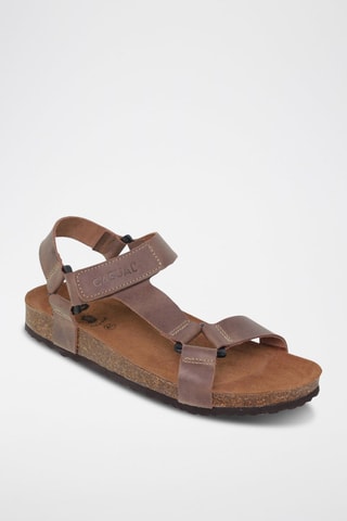 Sandales en cuir  Blusandal - Marron