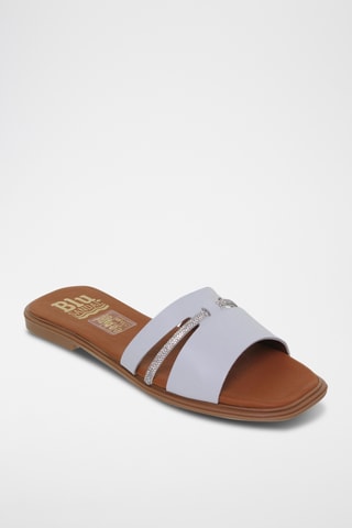 Ciabatte in pelle - Bianco