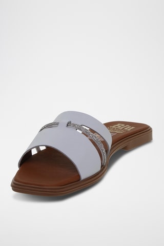 Ciabatte in pelle - Bianco