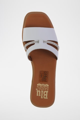 Ciabatte in pelle - Bianco