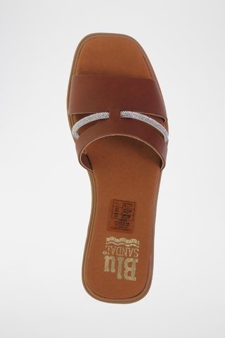 Ciabatte in pelle - Marrone