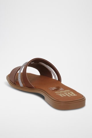 Ciabatte in pelle - Marrone