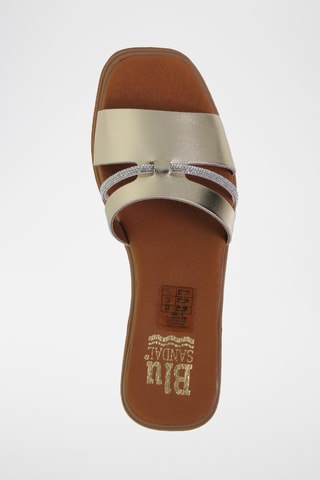 Ciabatte in pelle - Dorato