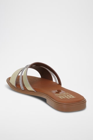 Ciabatte in pelle - Dorato