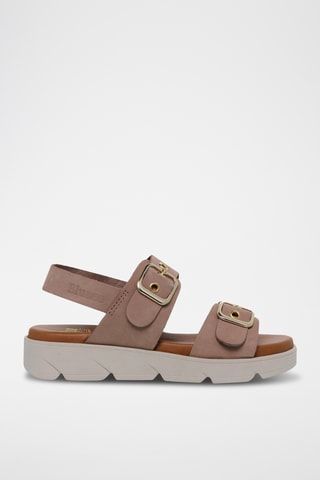 Sandales en nubuck - Taupe