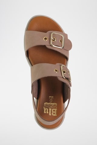 Sandales en nubuck - Taupe