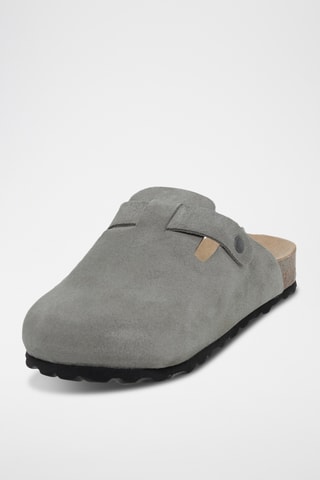 Sabots en nubuck - Vert