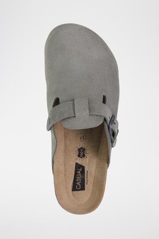 Sabots en nubuck - Vert