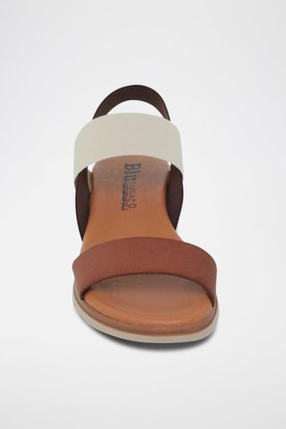 Sandali in pelle Blusandal - Bianco, nero e marrone