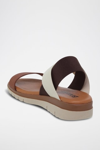 Sandali in pelle Blusandal - Bianco, nero e marrone