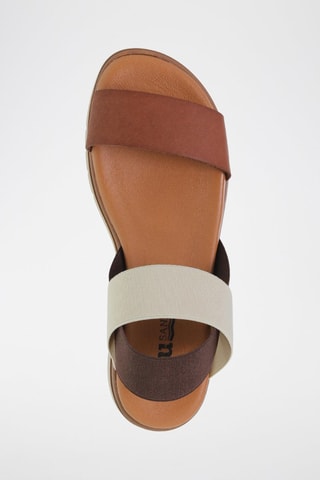 Sandali in pelle Blusandal - Bianco, nero e marrone