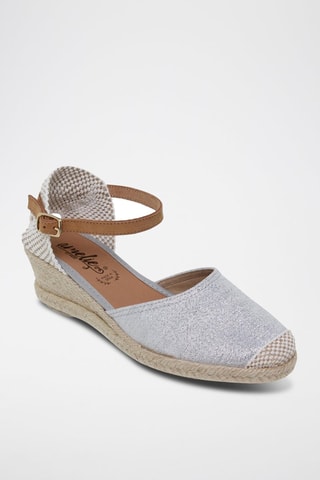Espadrilles compensées  Amelie - Argenté