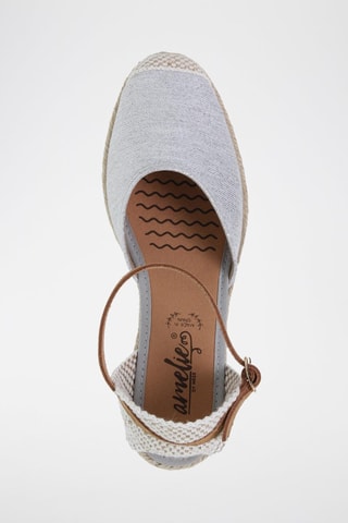 Espadrilles compensées  Amelie - Argenté