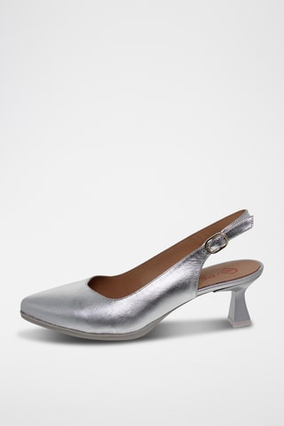 Escarpins en cuir - Argenté
