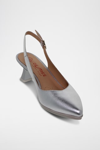 Escarpins en cuir - Argenté