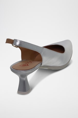 Escarpins en cuir - Argenté