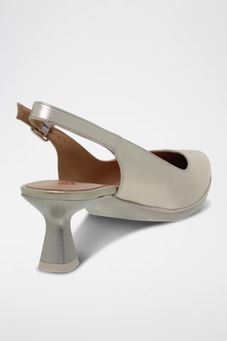 Escarpins en cuir - Argenté