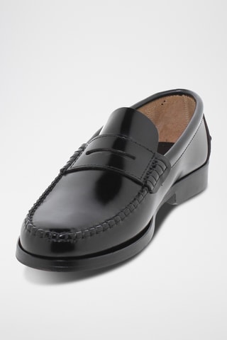 Mocassins en cuir - Noir