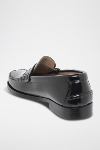 Mocassins en cuir - Noir