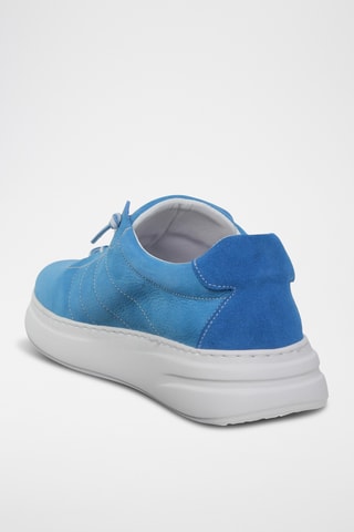 Baskets en cuir - Bleu