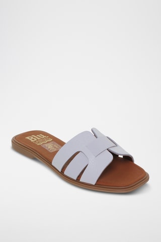 Ciabatte in pelle - Bianco