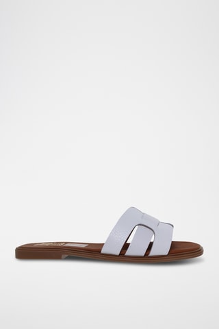 Ciabatte in pelle - Bianco