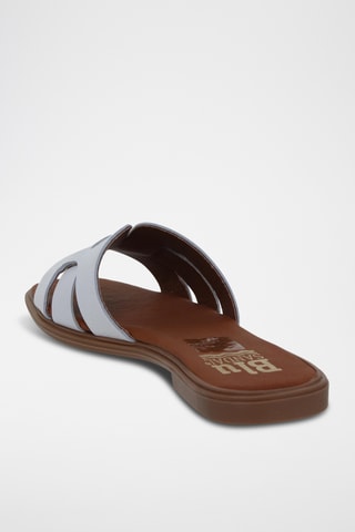 Ciabatte in pelle - Bianco