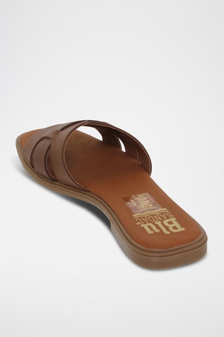 Ciabatte in pelle - Marrone