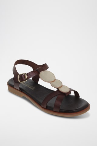 Sandales en cuir - Marron