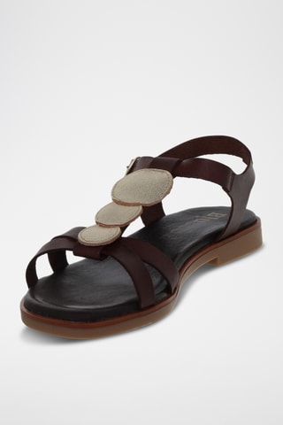 Sandales en cuir - Marron