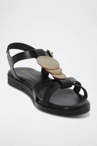 Sandales en cuir - Noir