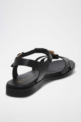 Sandales en cuir - Noir