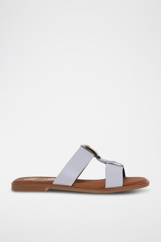 Ciabatte in pelle - Bianco