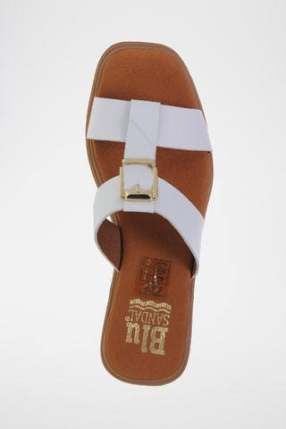 Ciabatte in pelle - Bianco