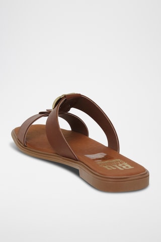 Ciabatte in pelle - Marrone