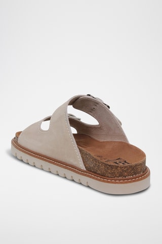 Ciabatte in pelle scamosciata - Beige