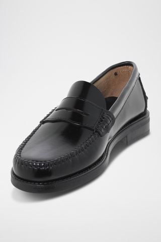 Mocassins en cuir - Noir