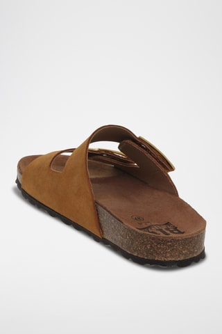 Ciabatte in pelle scamosciata - Marrone